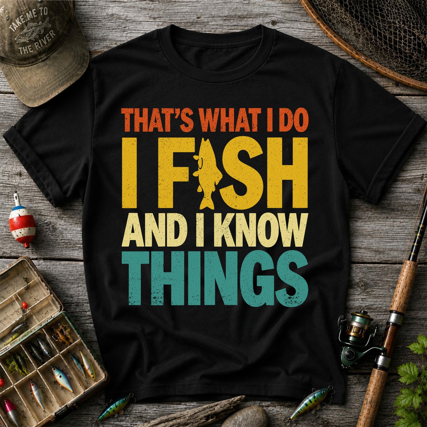 That's What I Do I Fish and I Know Things Funny Fishing Tee