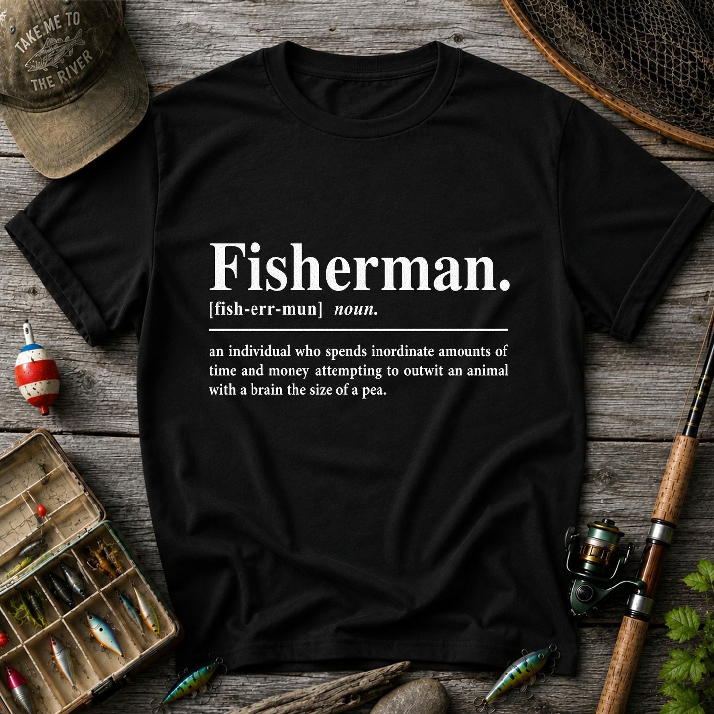 Fisherman Definition Funny Fishing T-Shirt