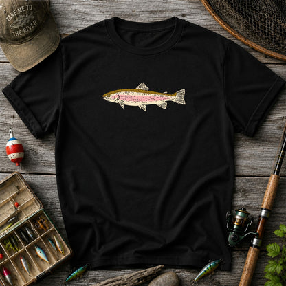 Rainbow Trout Freshwater Fishing Graphic T-Shirt