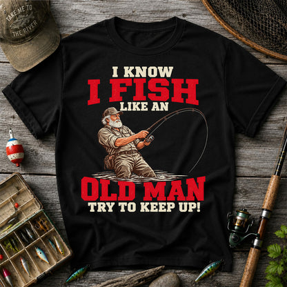 Vintage Angler Fly Fishing Graphic T-Shirt