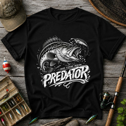 Predator Bass Fishing Design Largemouth Bass Graphic T-Shirt