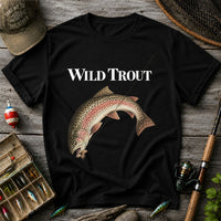 Wild Trout Rainbow Trout Fishing Graphic T-Shirt
