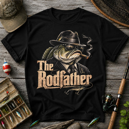 The Rodfather Funny Bass Fishing Shirt