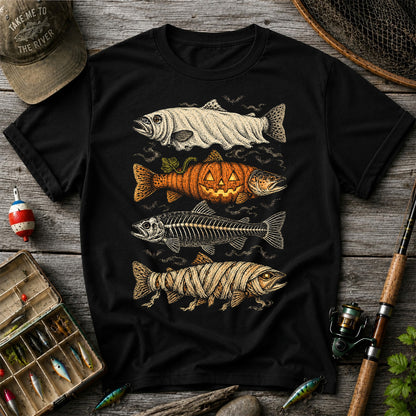 Vintage Halloween Fishing Shirt, Halloween Trout T-Shirt