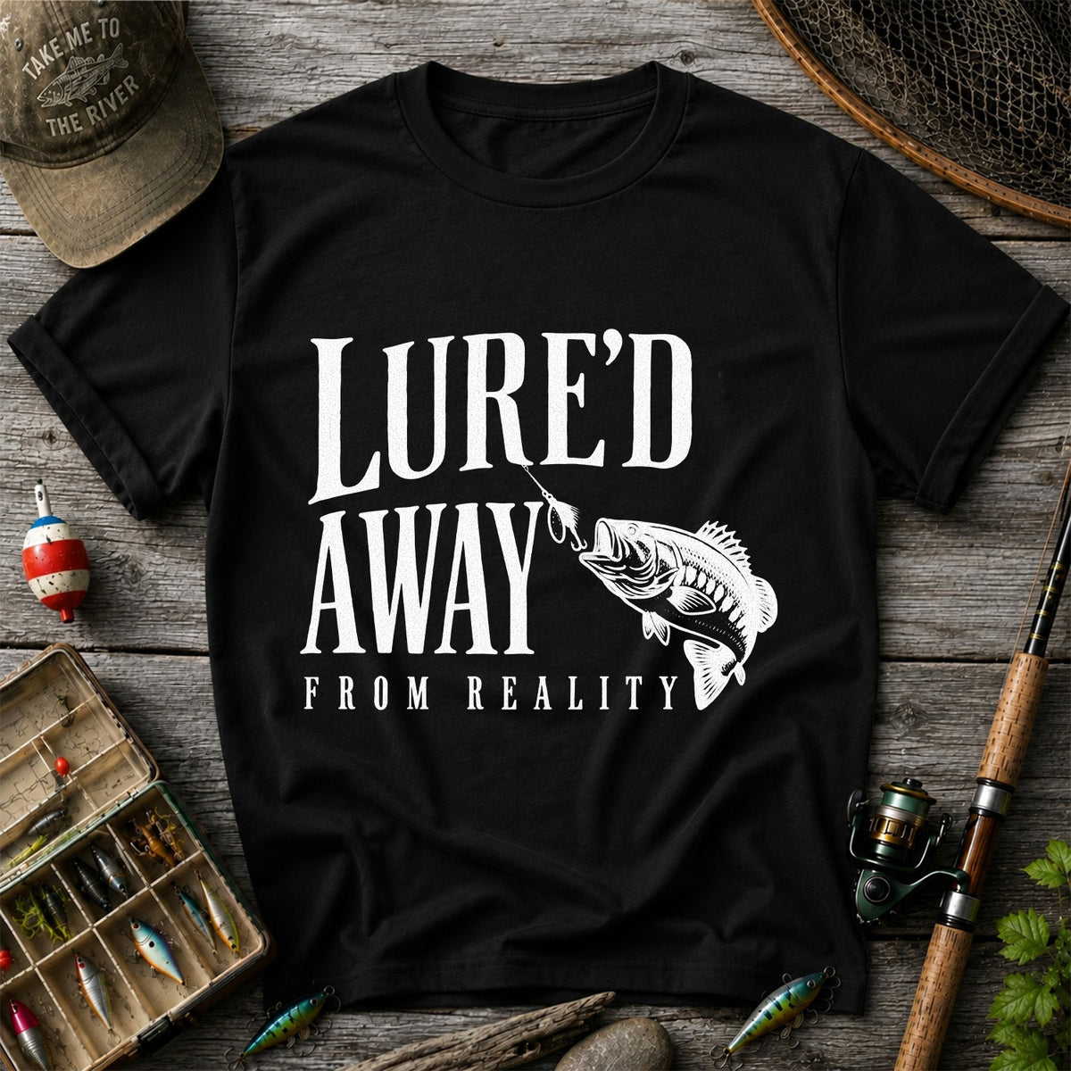 Largemouth Bass Fishing Lure Graphic T-Shirt