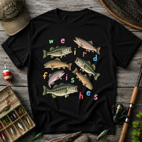 Weird Fishes Bass and Trout Fishing Graphic T-Shirt