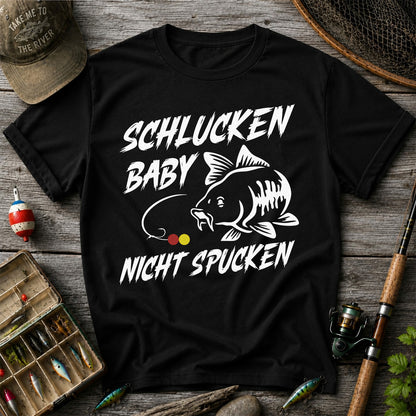 Schlucken Baby Nicht Spucken Funny Bass Fishing T-Shirt