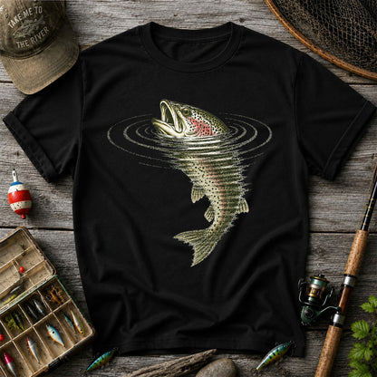 Trout Fishing T-Shirt River Fishing Vintage Angler Tee