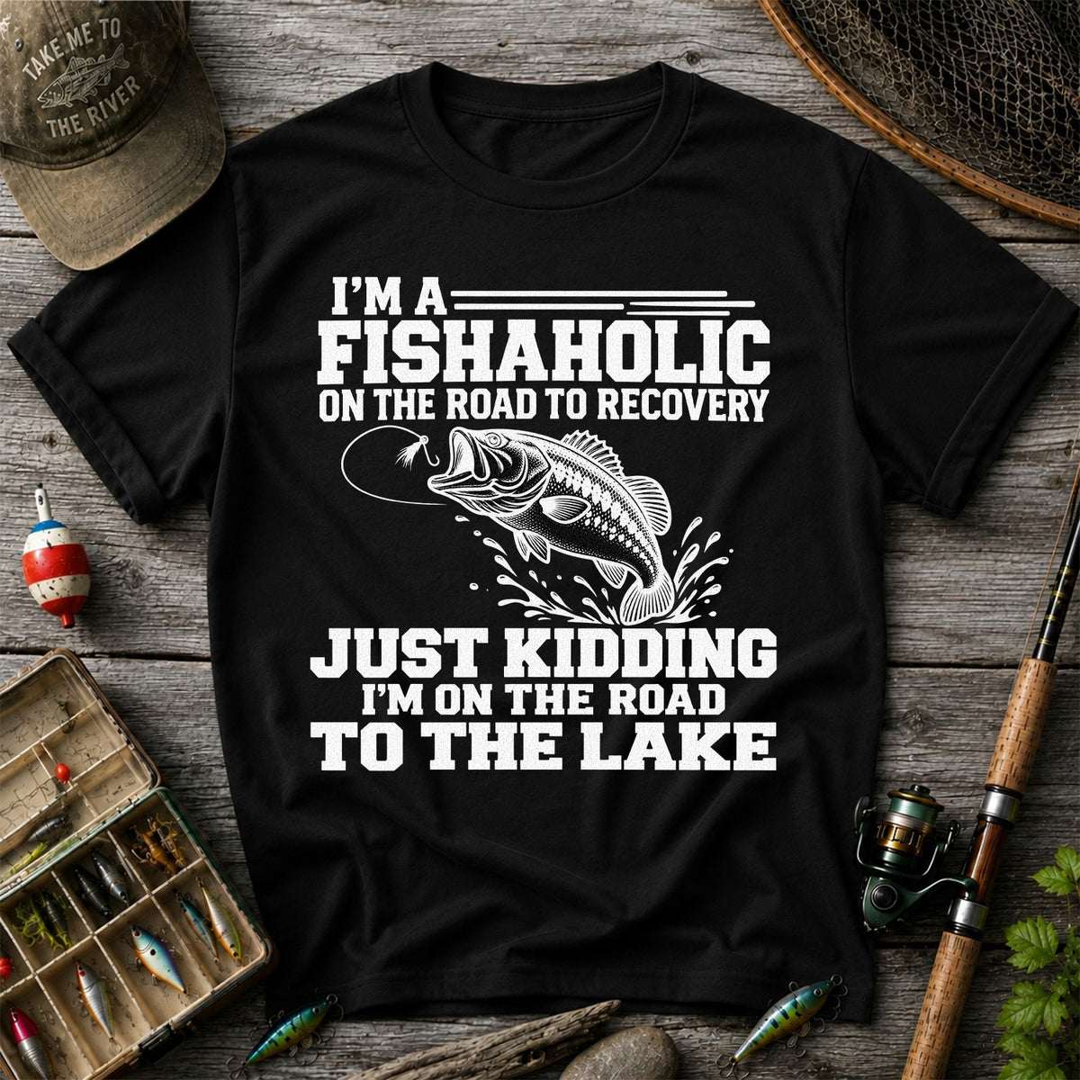 Largemouth Bass Fishing Humor Graphic T-Shirt