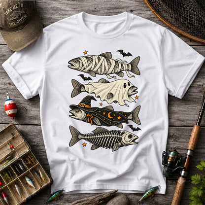 Halloween Costume Fish Spooky Fishing Graphic T-Shirt