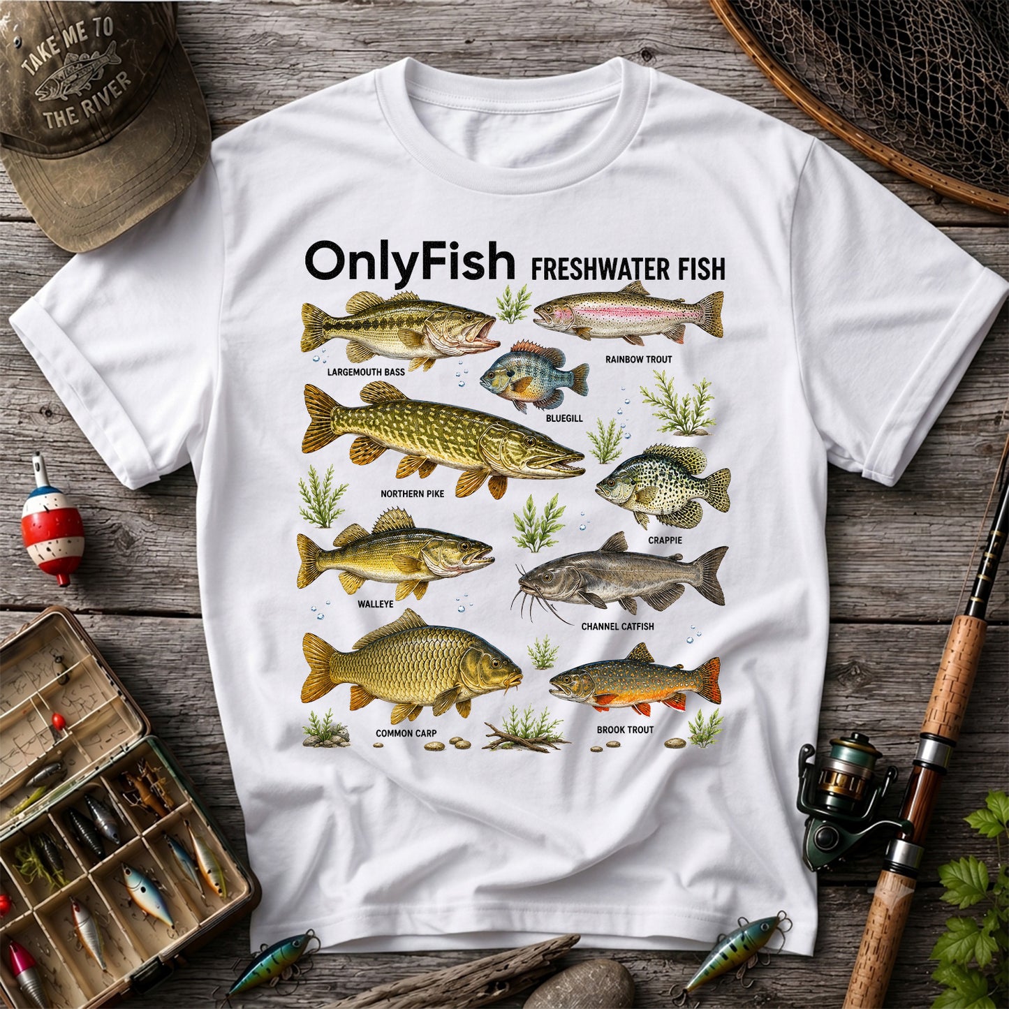 OnlyFish Freshwater Fish Species Shirt