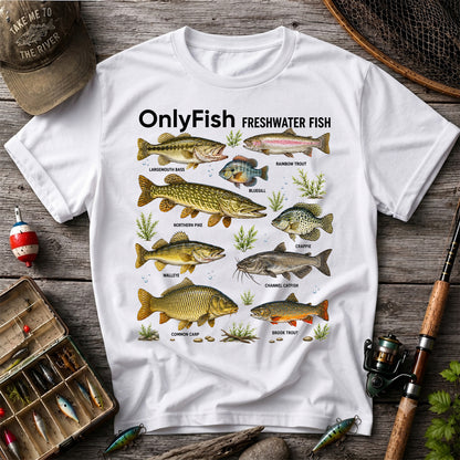 OnlyFish Freshwater Fish Species Shirt