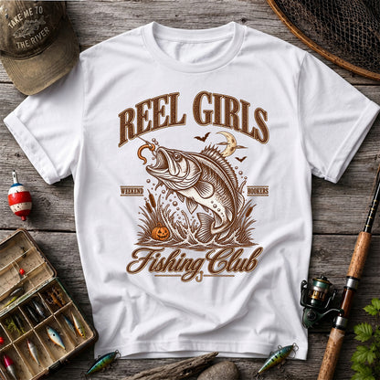 Reel Girls Weekend Hookers Halloween Bass Fishing T-Shirt