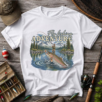 Fly Fishing Adventure Trout Mountain Lake Graphic T-Shirt