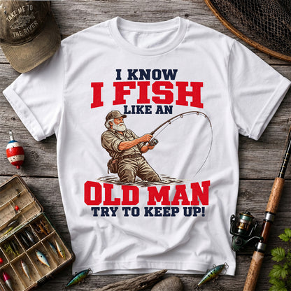 Vintage Angler Fly Fishing Graphic T-Shirt