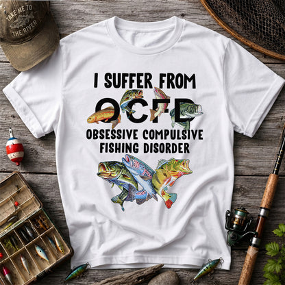 Fishing Obsession Colorful Fish Graphic T-Shirt