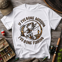 If I've Gone Missing I've Gone Fishing Bass Graphic T-Shirt