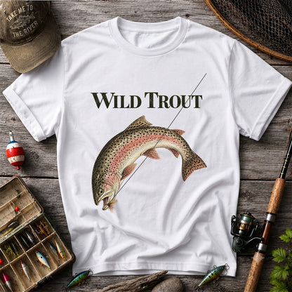 Wild Trout Rainbow Trout Fishing Graphic T-Shirt