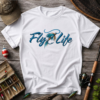 Fly Life Fishing Lure Graphic T-Shirt