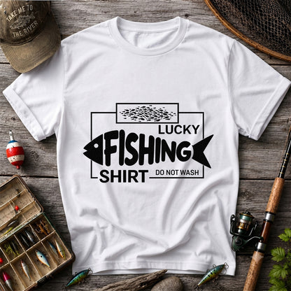 Lucky Fishing Shirt Do Not Wash Funny Fish Graphic T-Shirt