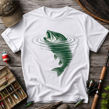 Largemouth Bass Fishing T-Shirt Vintage Bass Fishing Tee