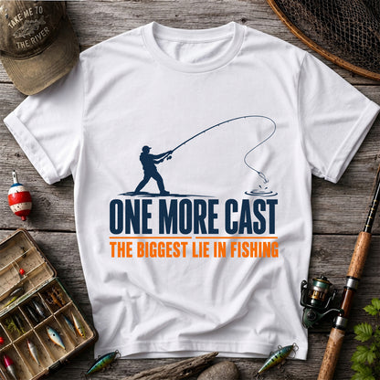 Fishing Angler Silhouette Graphic T-Shirt