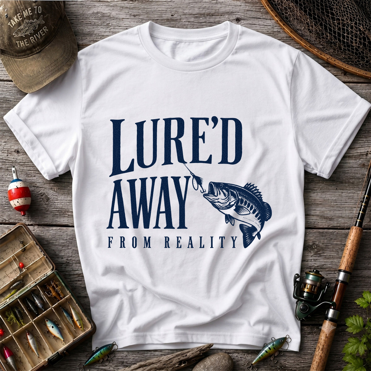 Largemouth Bass Fishing Lure Graphic T-Shirt