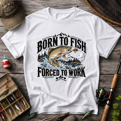 Brown Trout Mountain Lake Fishing Graphic T-Shirt