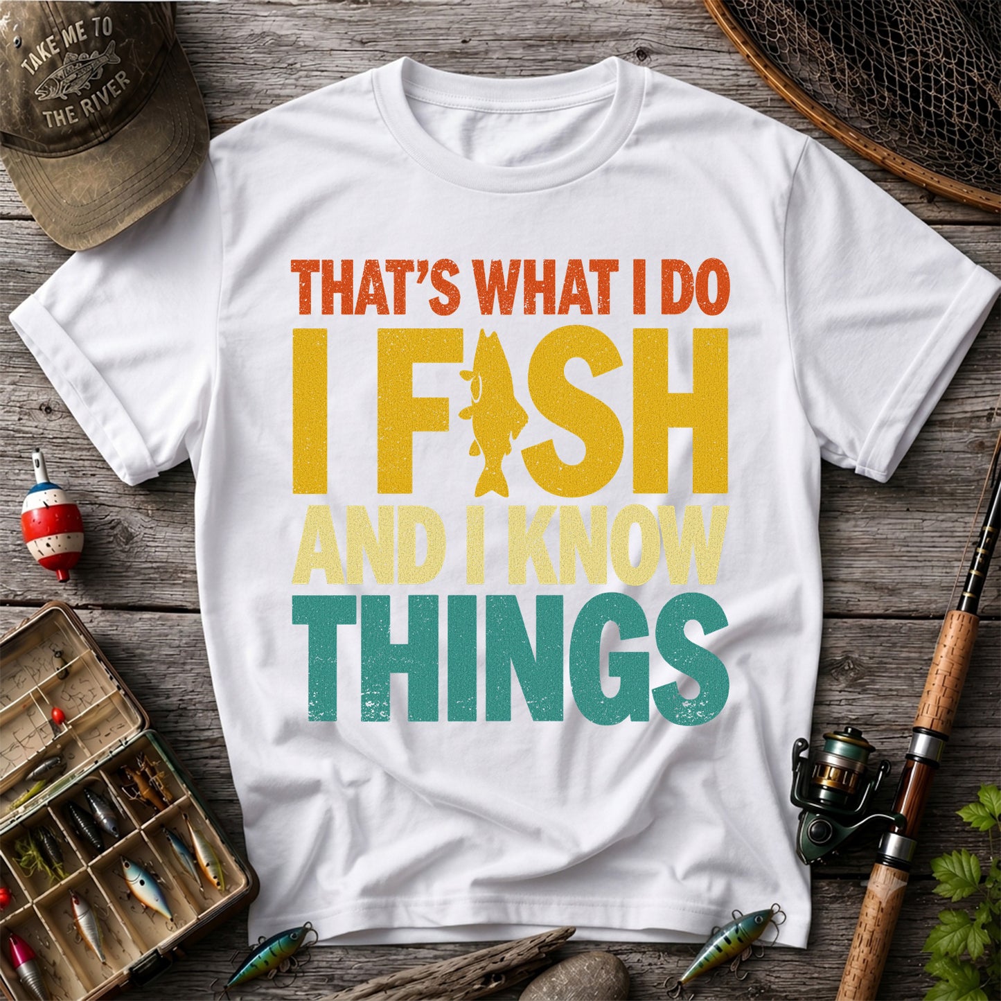 That's What I Do I Fish and I Know Things Funny Fishing Tee