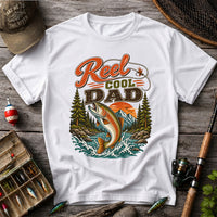 Reel Cool Dad Trout Fishing Graphic T-Shirt