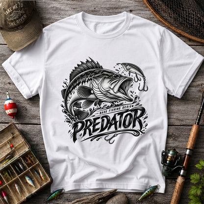 Predator Bass Fishing Design Largemouth Bass Graphic T-Shirt
