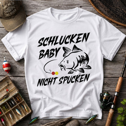 Schlucken Baby Nicht Spucken Funny Bass Fishing T-Shirt