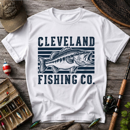 Cleveland Fishing Co Bass Fishing Graphic T-Shirt