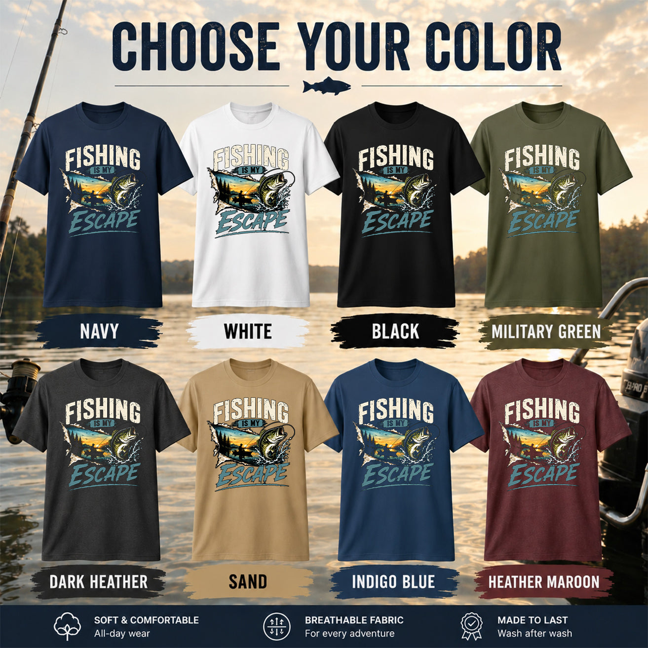 Fishing Is My Escape Shirt