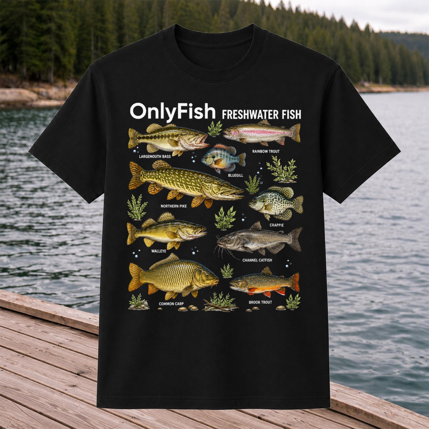 OnlyFish Freshwater Fish Species Shirt