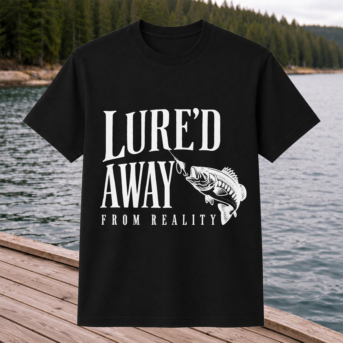 Largemouth Bass Fishing Lure Graphic T-Shirt