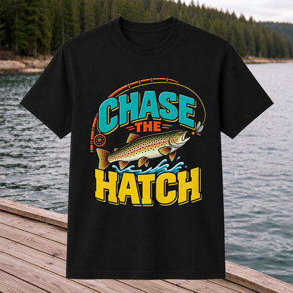 Chase the Hatch Brown Trout Fly Fishing T-Shirt