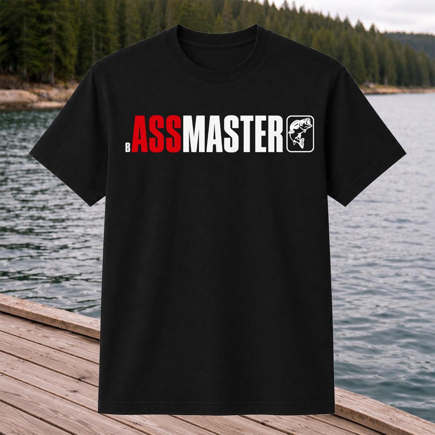 Bass Master Fishing T Shirt Funny Largemouth Bass Angler Gift