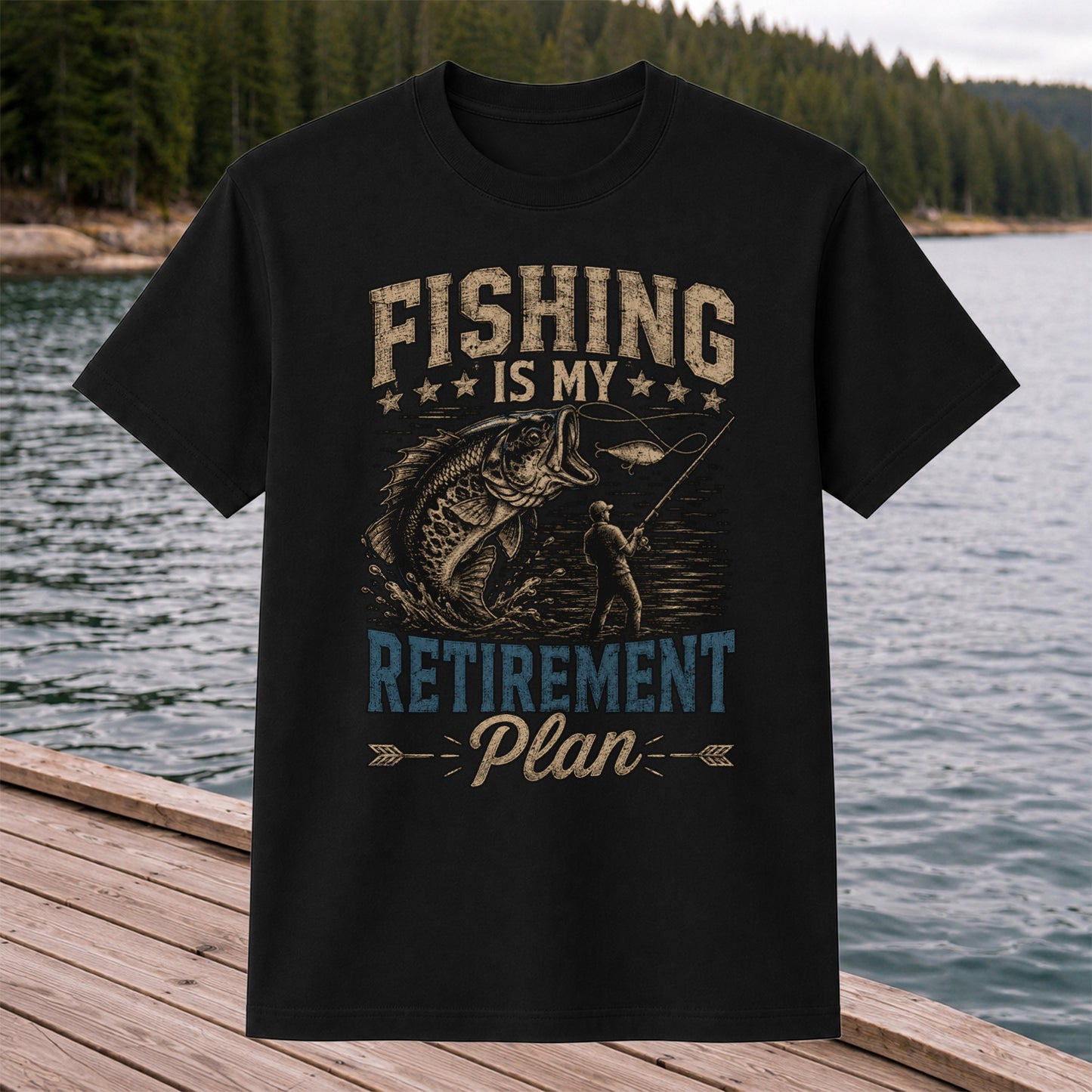 Fishing Is My Retirement Plan Shirt
