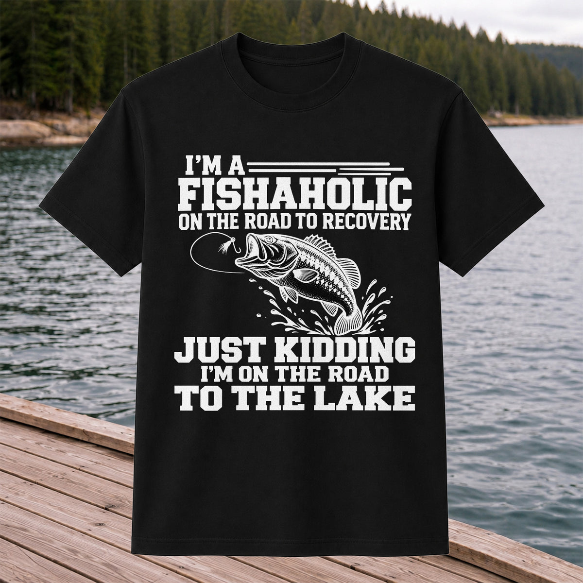 Largemouth Bass Fishing Humor Graphic T-Shirt