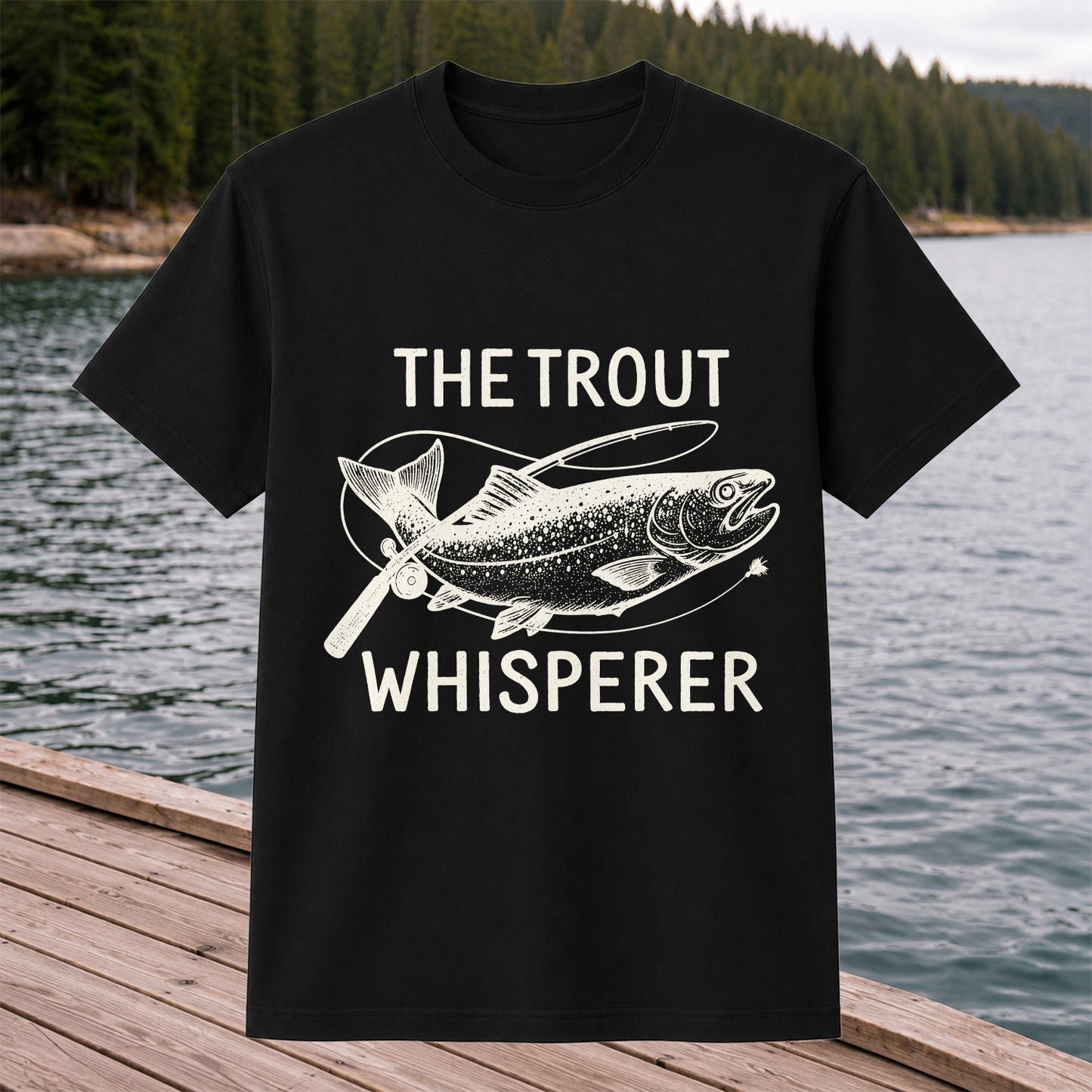 The Trout Whisperer Vintage Trout Fishing T-Shirt