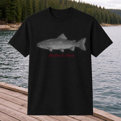 Shadow of a Trout Minimalist Trout Fishing Graphic T-Shirt