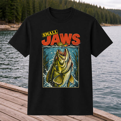 Small Jaws Bass Fishing Graphic T-Shirt