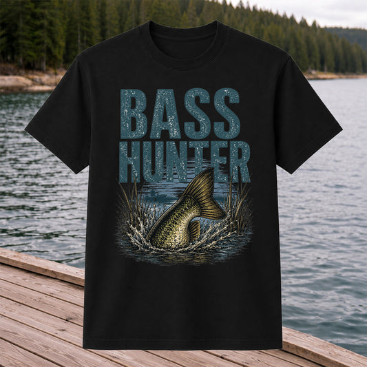 Bass Hunter Fishing T Shirt