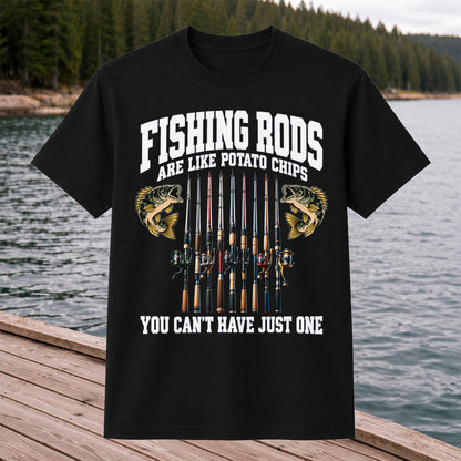 Fishing Rods Are Like Potato Chips Shirt