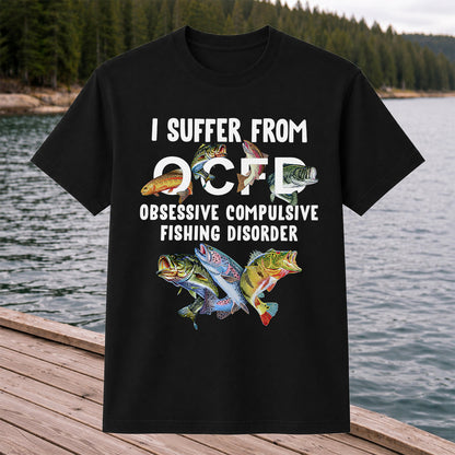 Fishing Obsession Colorful Fish Graphic T-Shirt