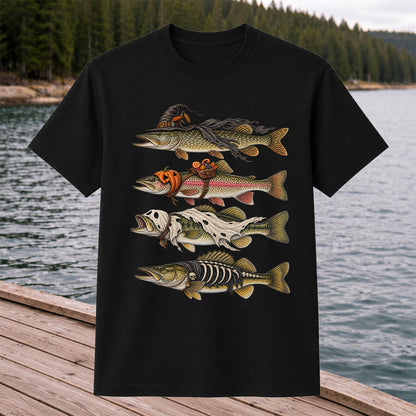 Halloween Costume Fish Freshwater Fishing Graphic T-Shirt