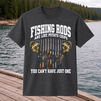 Fishing Rods Are Like Potato Chips Shirt