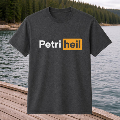 Petri Heil Fishing Logo Graphic T-Shirt