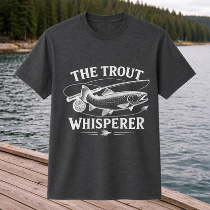 The Trout Whisperer Fly Fishing Graphic T-Shirt